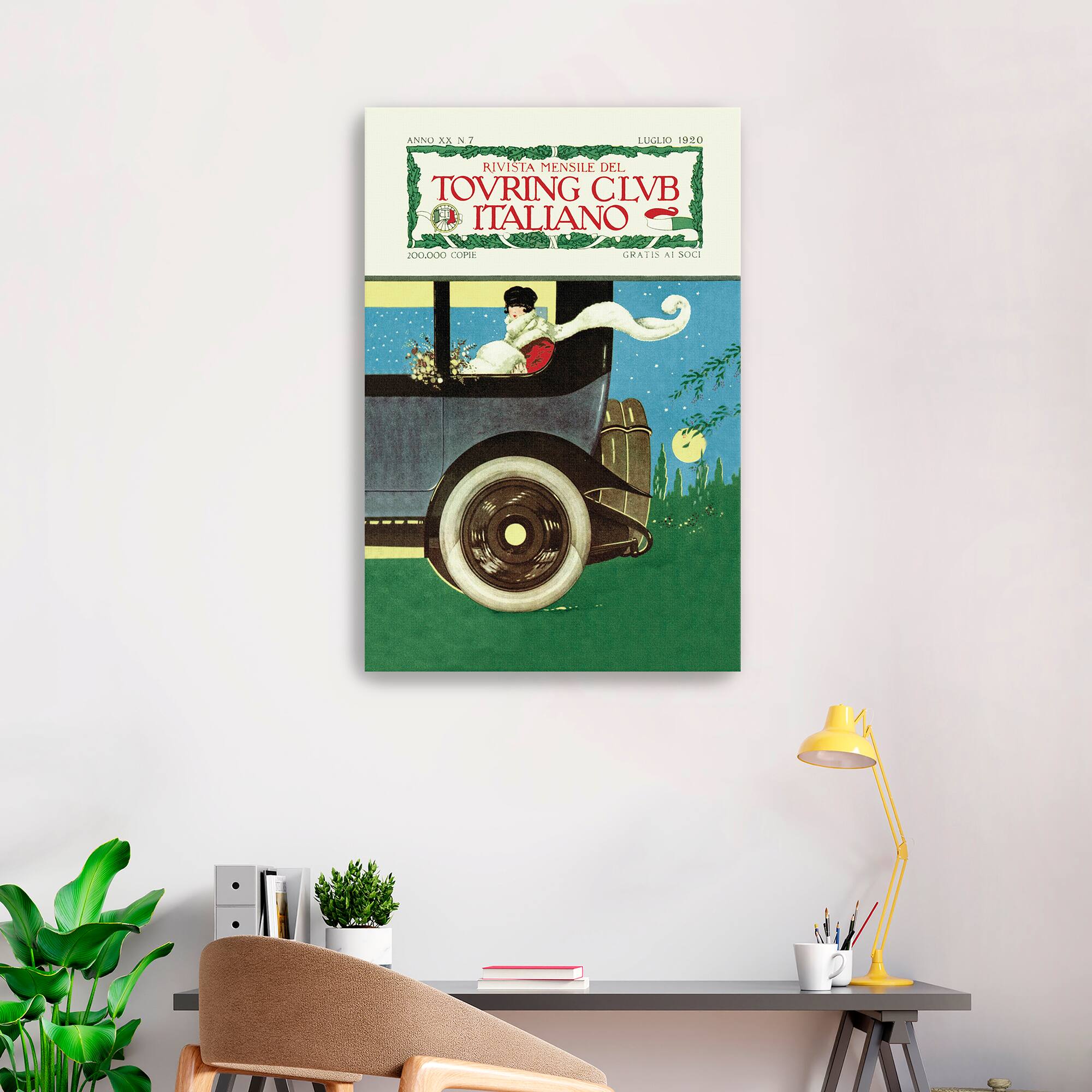 Lumaprints Touring Club Italiano Canvas Giclée Art